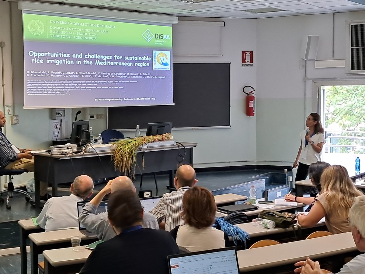 <a href="/PrimaProgram/">PRIMA Program Mediterranean Partnership 🇪🇺</a> projects #MEDWATERICE  and <a href="/PROMEDRICE/">PROMEDRICE_PRIMA</a>  speeding up dissemination activities in EU-RICE networking event.
<a href="/unito/">Università di Torino</a> and <a href="/EnteRisi/">ENTE NAZIONALE RISI</a> hosting an event to boost transdisciplinary knowledge share and collaboration in rice sector  🌾🚀  
Many thanks!