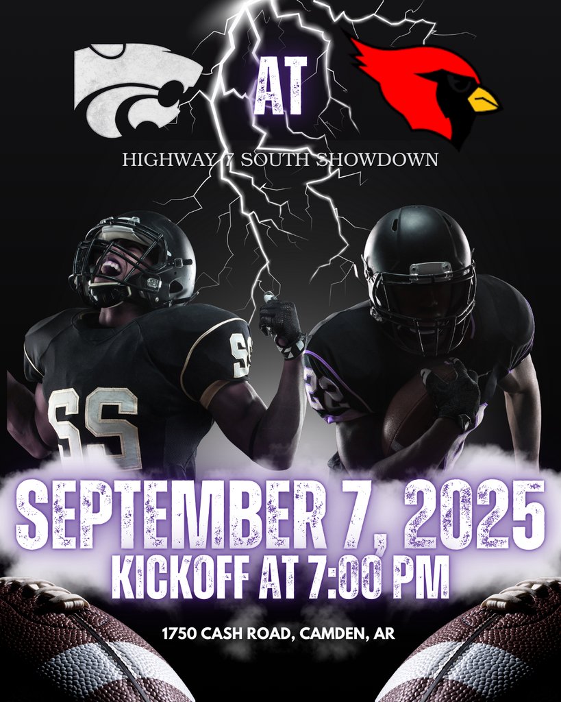 It’s game day! Come out and cheer on the Cats in Camden tonight! 🏈💜