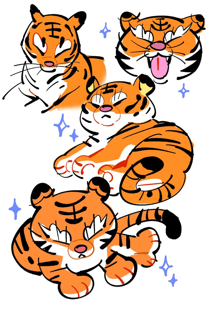 「Doodle some tigers ~」|Shan|•'-'•)و✧のイラスト