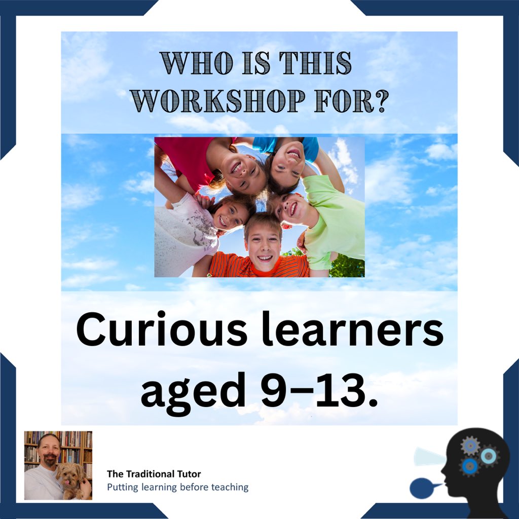 📌 Small-group workshop (max 6 learners), ages 9–13.

docs.google.com/forms/d/e/1FAI…