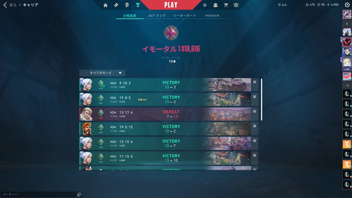 今シーズンは余裕もってあがった
これで「現イモが解説する」とかいう動画とれる