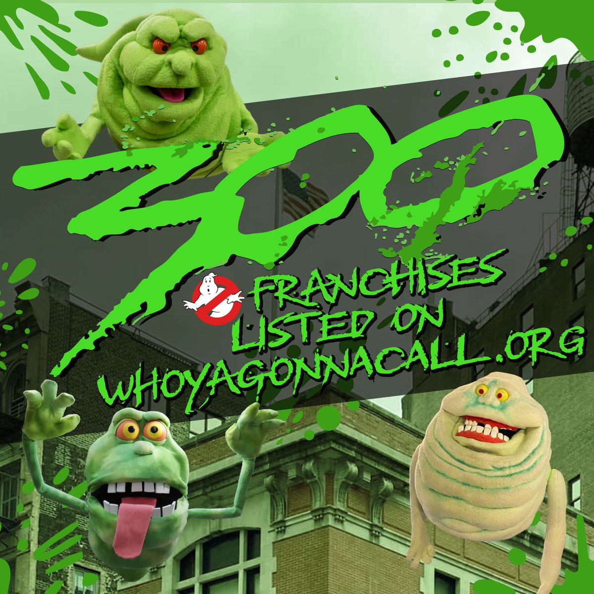 Congratulations to our friends at WhoYaGonnaCall.Org on reaching 300 franchises listed. We are proud to be part of this database! Be sure to check out this website to learn about all the various Ghostbusters franchises around the world. #Ghostbusters #WhoYaGonnaCall