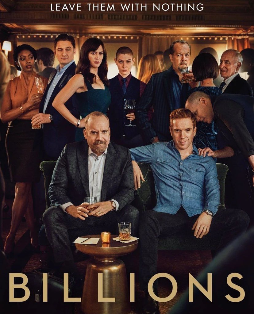 #Billions
مسلسل أمريكي درامي يركز على الصراع بين الملياردير المستثمر بوبي أكسلرود والمدعي العام تشاك رودس، حيث تتقاطع السلطة، المال، السياسة، والطموح في لعبة مكائد معقدة بين القانون والأسواق المالية، مع شخصيات قوية وحوارات ذكية ومليئة بالتوتر.
