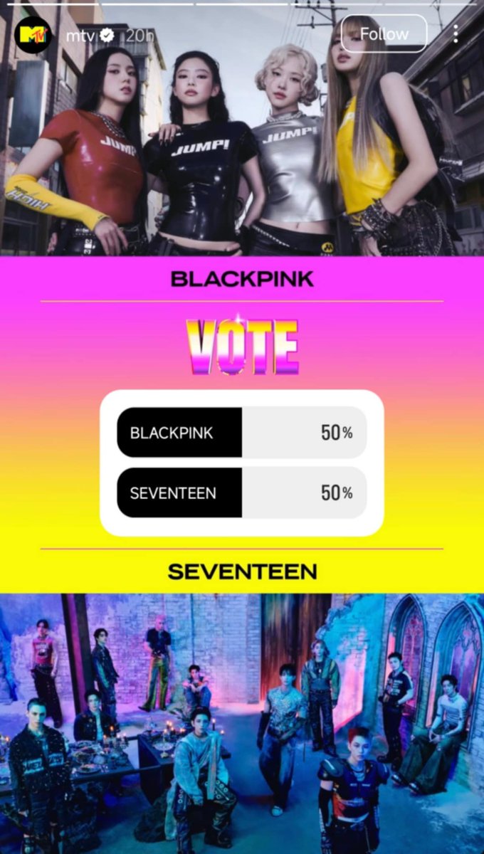 EXACT 1HOUR LEFT. Do whatever it is we need to fcking win this. even if its 1% 😡😡!

LINK:instagram.com/stories/mtv/37… 

#JISOO #JENNIE #ROSÉ #LISA <a href="/BLACKPINK/">BLACKPINKOFFICIAL</a>