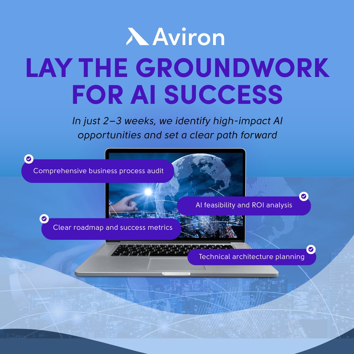 Your AI MVP, delivered in weeks.
Our Pilot Sprint focuses on real value, real fast.

Let’s build what works → Book now at avironlabs.com
#AIImplementation #AIProjects #Aviron