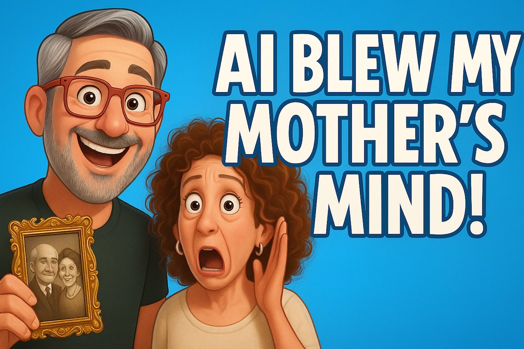 My whole life I've had the joy of sharing new tech with my mother. I recently brought an old photo to life before her eyes and you've got to see her reaction!

youtube.com/watch?v=G3dZDW…

#AIforEveryone #AIforSeniors #Klingai <a href="/Kling_ai/">Kling AI</a>