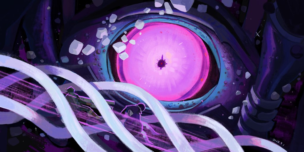 teachmedraw's tweet image. Eye of the void 
#riskofrain