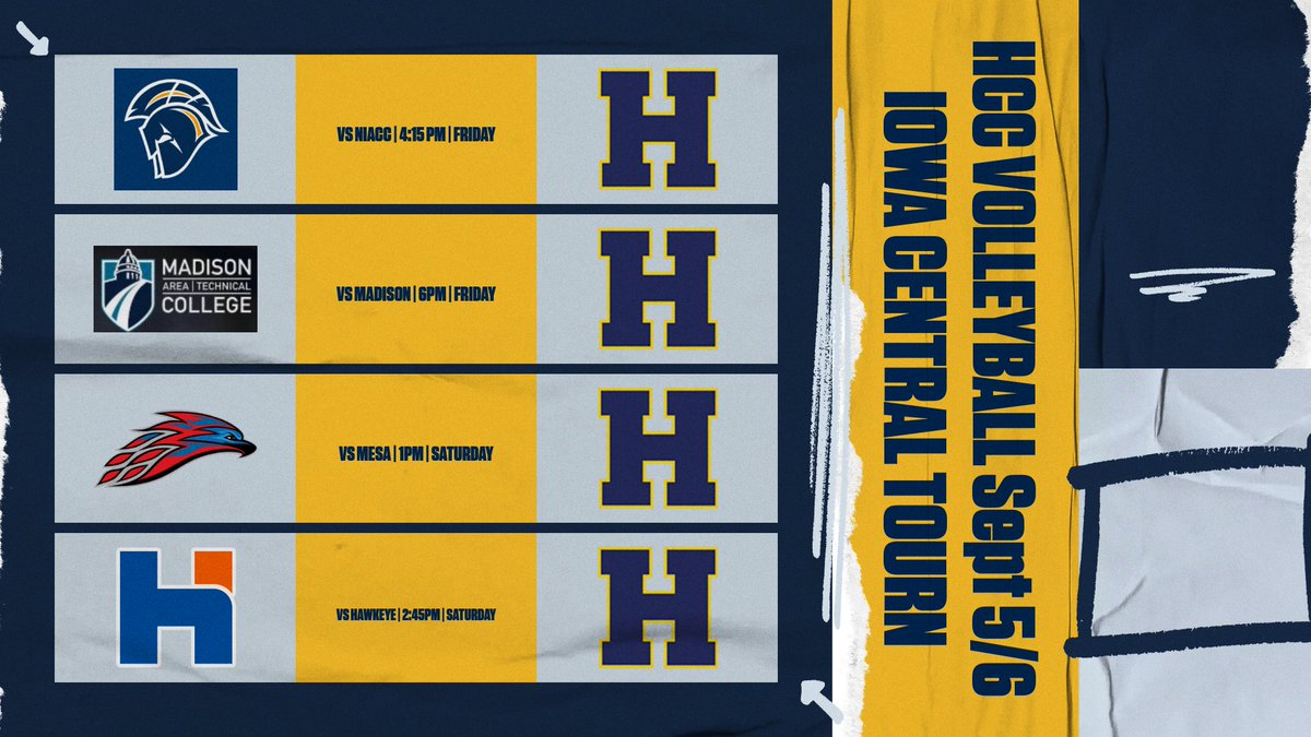 Next stop: Iowa Central Tournament! Highland Volleyball ready to compete TODAY &amp; TOMORROW! Games streamed for free on Iowa Central's Youtube: youtube.com/@TritonNation/…