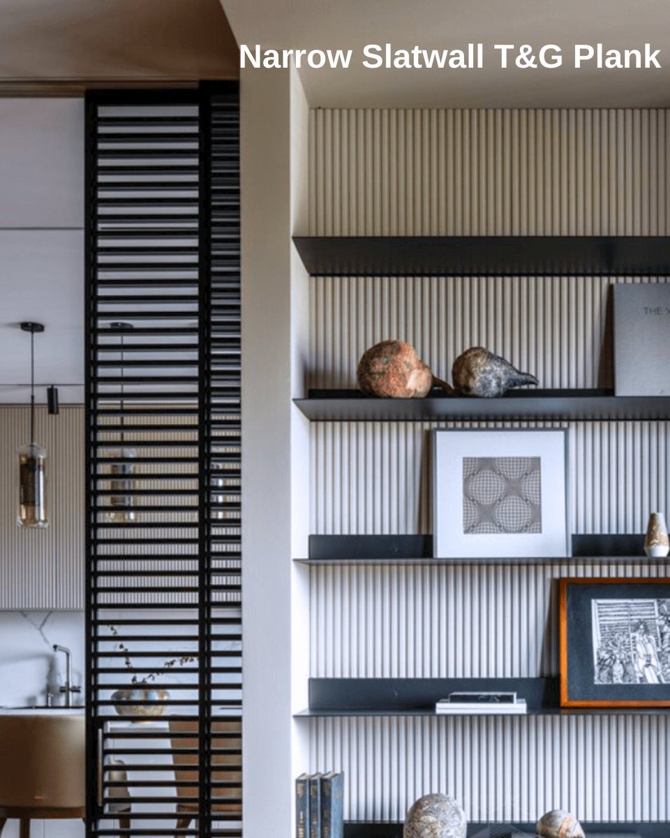 Elite_Trimworks's tweet image. ✨ Modern Meets Classic: Our Slatwall Profile adds dimension to any project. Pre-primed MDF, easy install, no prep needed. Available in 10ft or 8ft lengths. Perfect for modern interiors! #WallPaneling #Slatwall #Wainscoting #ModernMillwork #InteriorDesignTrends