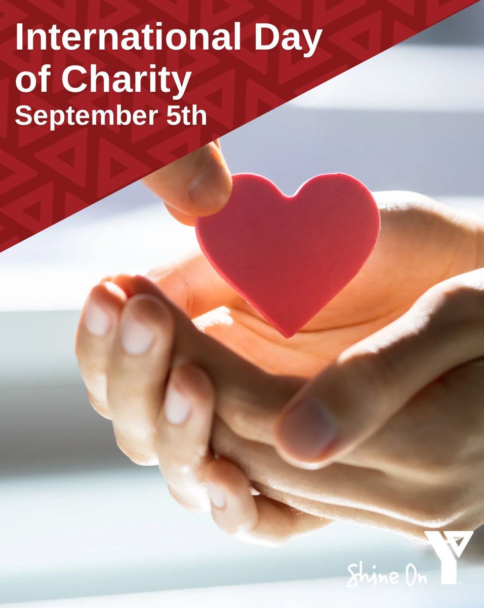 Today is International Day of Charity! The YMCA is a charity that relies on the generosity of donors to help build stronger communities. 

Make an impact and donate here: canadahelps.org/en/dn/45701