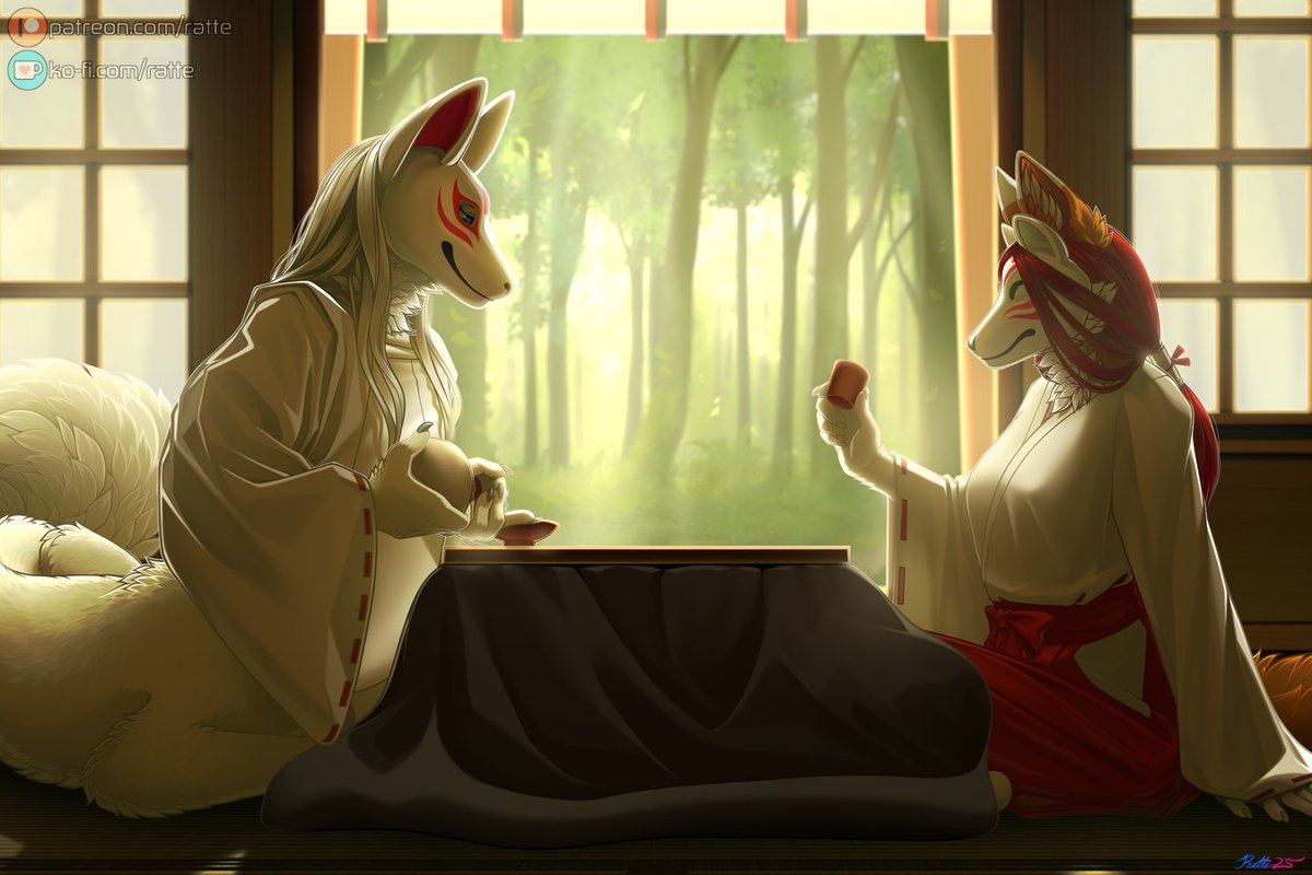 "Thank you for joining me" - patreon.com/posts/13817443…

"How are we supposed to drink this?"

#commission for SiperianHusky on FA!

Please support my work so I can afford existing: patreon.com/ratte / ko-fi.com/ratte

#art #digitalart #furry #furryart #supportartists