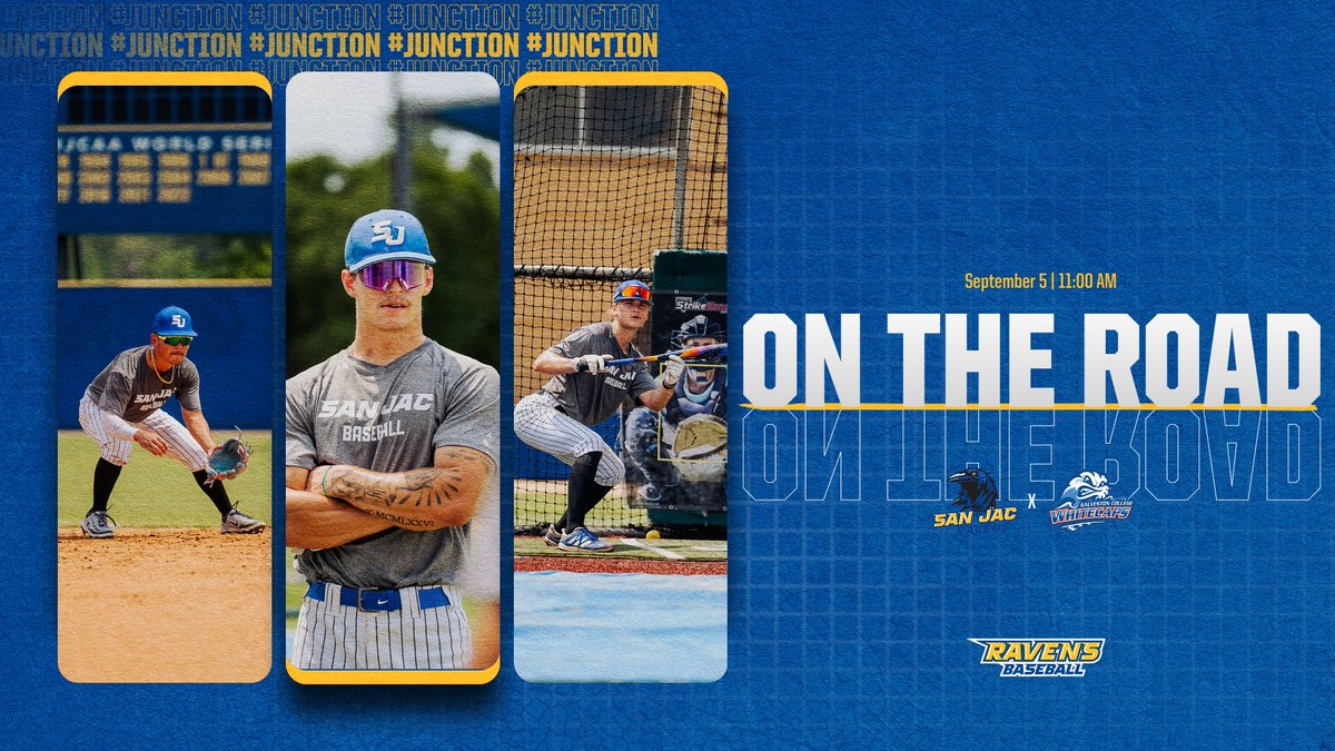 San Jacinto College Baseball (@sjraven_bb) on Twitter photo Hittin’ The Road! To the Island. #Junction Hittin’ The Road! To the Island. #Junction