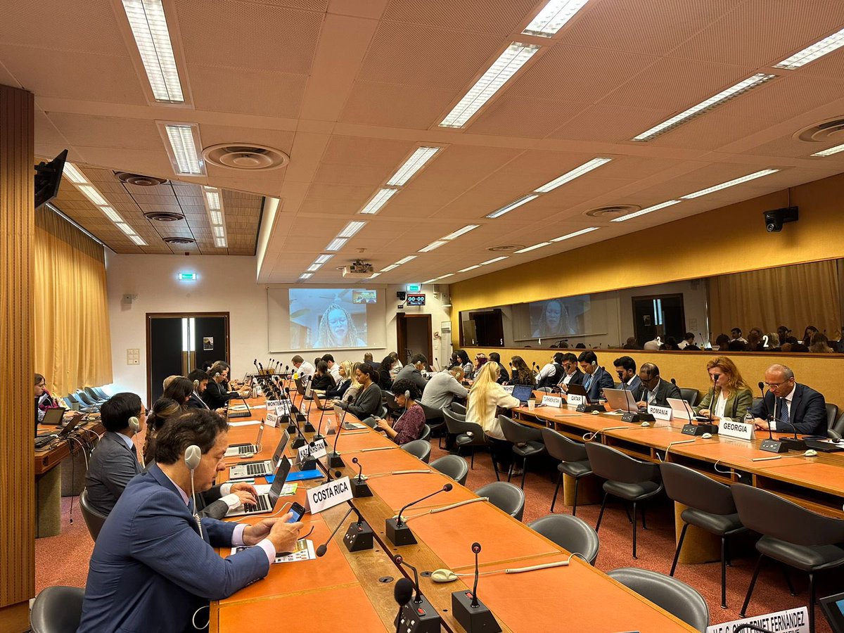 KazAmbUNOG's tweet photo. Pleased to speak at Seminar on Social Reintegration, jointly organized by core group of states🇨🇷,🇬🇲, 🇲🇪,🇷🇴, and my country 🇰🇿, as well as #OHCHR, #DreamOrg, #INHR, #PerseusStrategies. Emphasised that reintegration is the bridge between detention and a meaningful second chance. https://t.co/NsSaTJq958