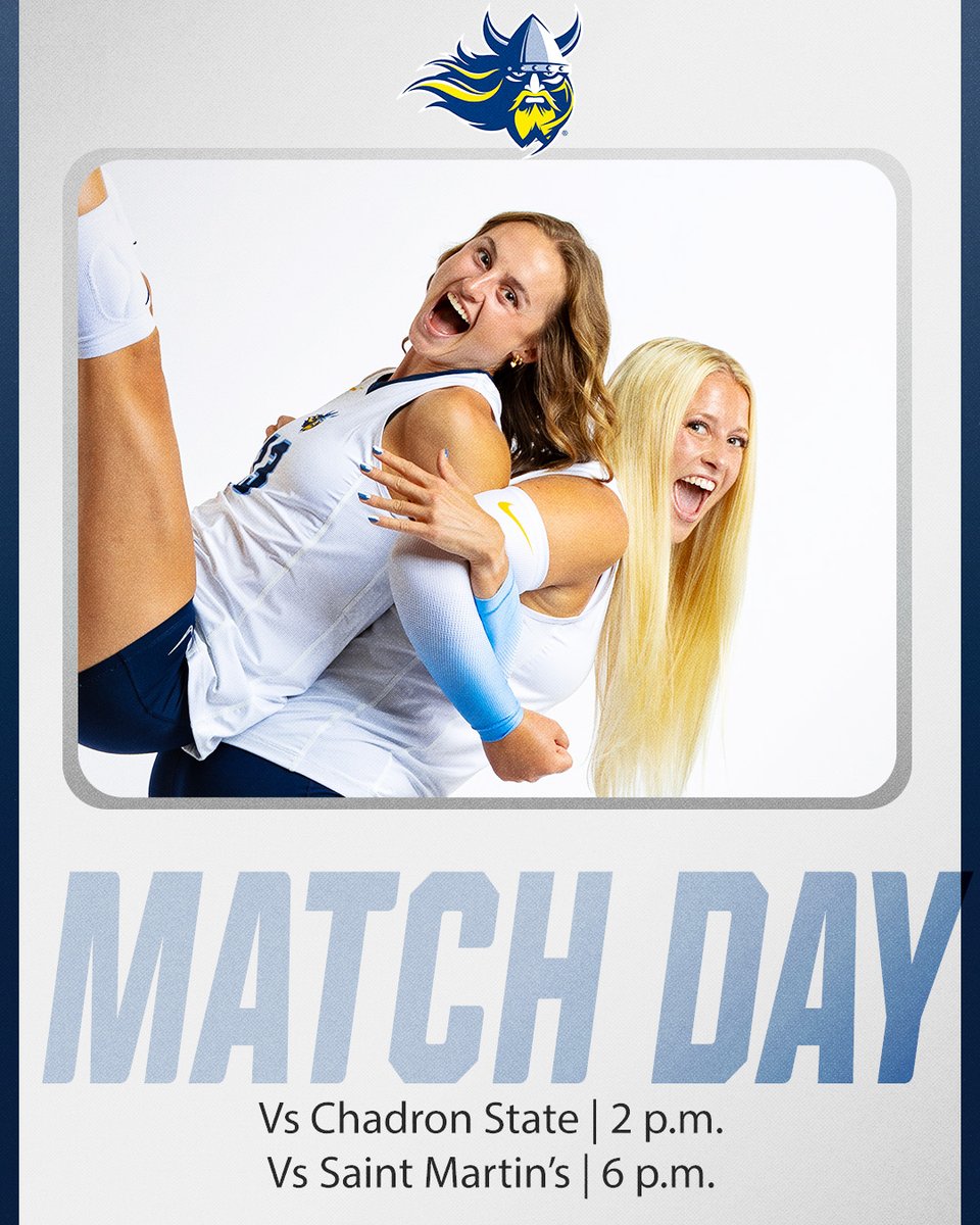 AugieVolleyball's tweet photo. Two matches today‼️

🆚 » Chadron State / Saint Martin's 
📍 » Chadron, Neb.
⏰ » 2 p.m. / 6 p.m.
📹/📊 » https://t.co/kbQ1k0o6gx

#FuelTheFire ⚔️ #BuildingChampions https://t.co/1dTEbcMHU3