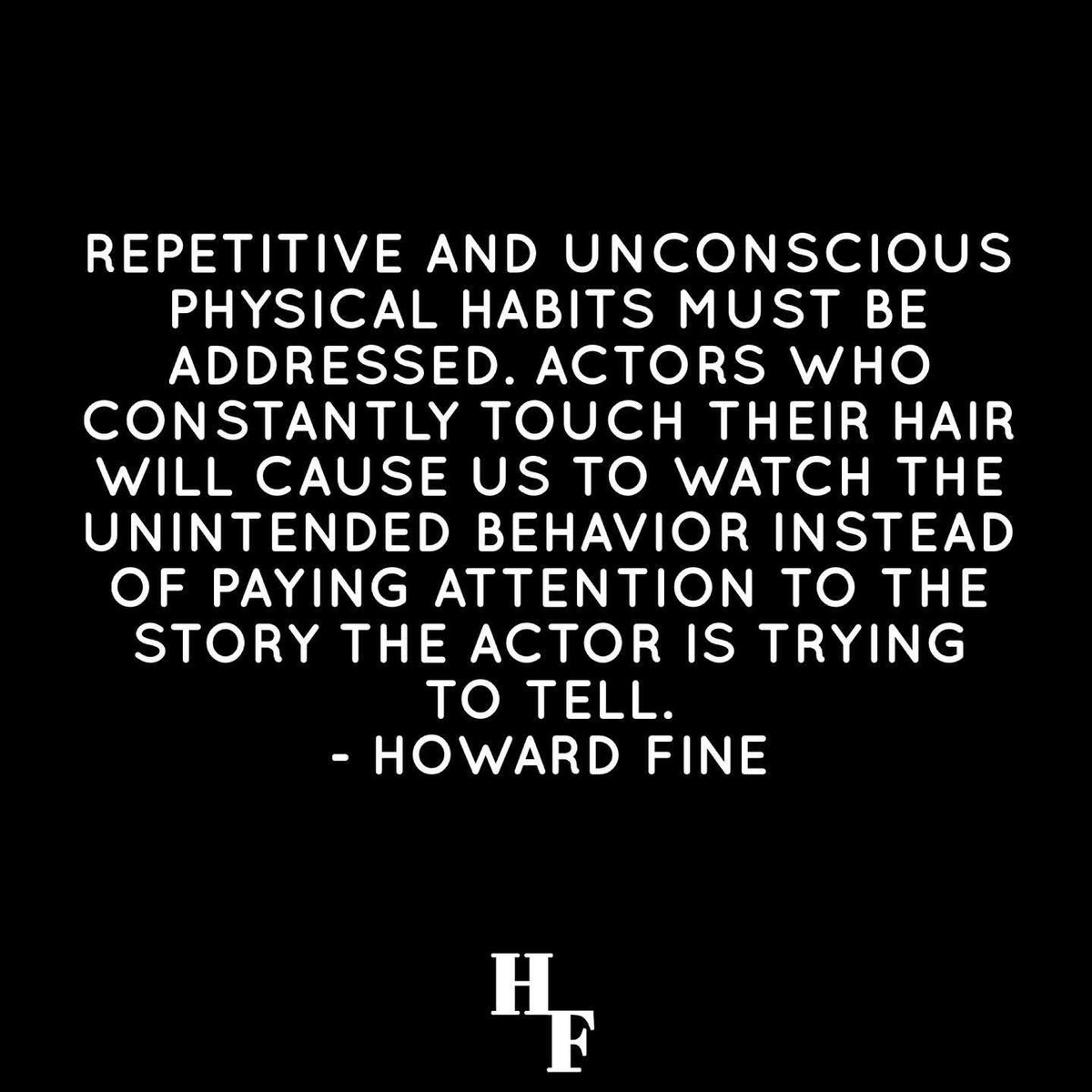 HowardLFine's tweet image. #actingclass