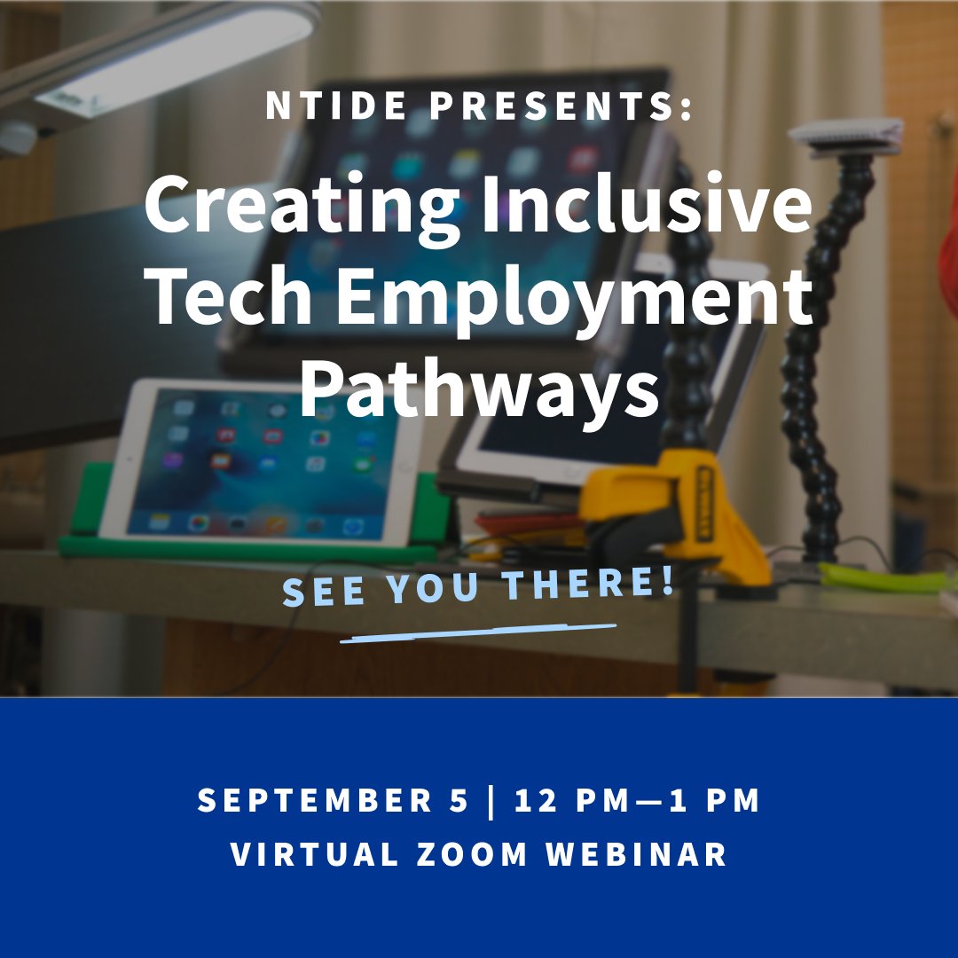 DisabilityStatistics (@disabilitystats) on Twitter photo Take a lunch break with #nTIDE! Learn about Creating Inclusive Tech Employment Pathways with us today at 12pm ET! Register at: researchondisability.org/event/2025/09/… #DisabilityStats #InclusiveTech #UNHCHHS <a href="/KesslerFdn/">Kessler Foundation</a> <a href="/UNHIOD/">Institute on Disability</a> <a href="/MelwoodHTC/">Melwood</a> Take a lunch break with #nTIDE! Learn about Creating Inclusive Tech Employment Pathways with us today at 12pm ET! Register at: researchondisability.org/event/2025/09/… #DisabilityStats #InclusiveTech #UNHCHHS <a href="/KesslerFdn/">Kessler Foundation</a> <a href="/UNHIOD/">Institute on Disability</a> <a href="/MelwoodHTC/">Melwood</a>