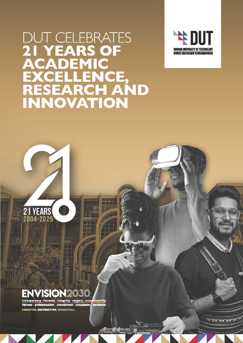 IsolezweNews's tweet photo. Isikhangiso | π Study at the @DUT_Tweets in 2026!
Applications are now open via the CAO for our exciting range of programmes.
π» Apply now: https://t.co/Qw2JUZna1I
#Sponsored #DUT #IAMDUT #CreateTheFutureYouWant #DUTExcellence #ENVISION2030 https://t.co/yQHrfU93fL