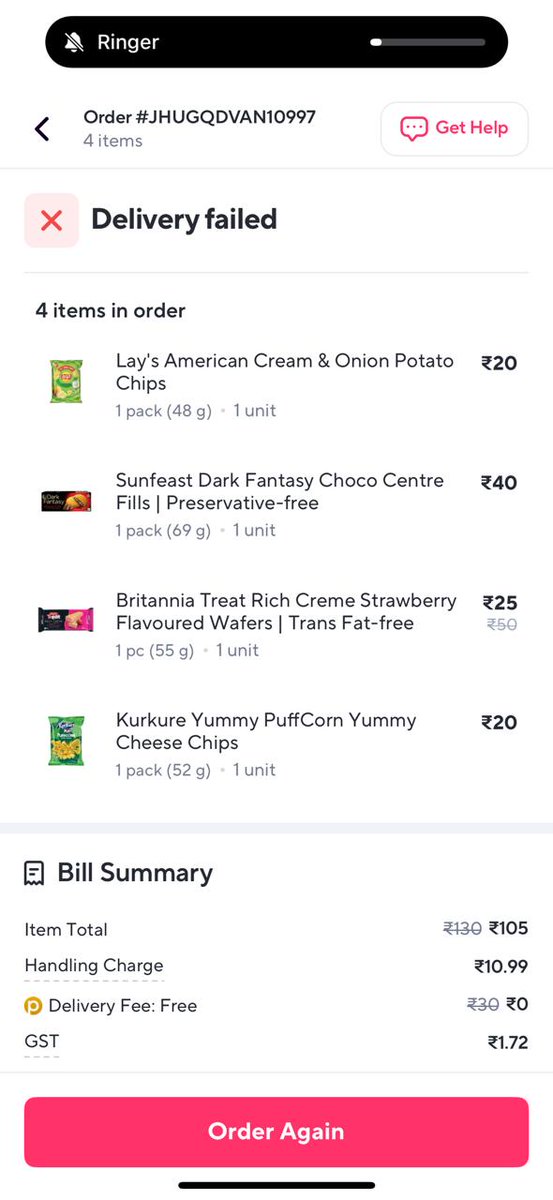 69Rottan's tweet photo. @ZeptoNow i have ordered from zepto but i didn't receive my order , now it's showing failed , i have already payed for this order , i didn't got my money back , what's wrong with zepto this is 2nd time am facing this issue , better i stick to Instamart and blink it https://t.co/dQtxTqLR74