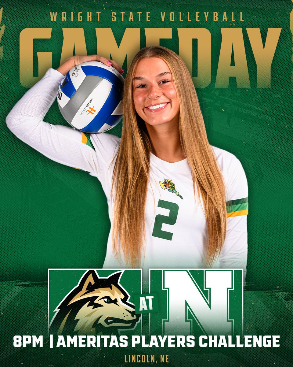 WSUVball's tweet photo. Friday night action coming up! 

🆚 No. 1 Nebraska
⏰ 8pm ET
📺 BIG+ ($)
📊 Live Stats
🏟 Ameritas Players Challenge
📍 Lincoln, NE
#RaiderUP | #RaiderFamily https://t.co/l394weoe6M