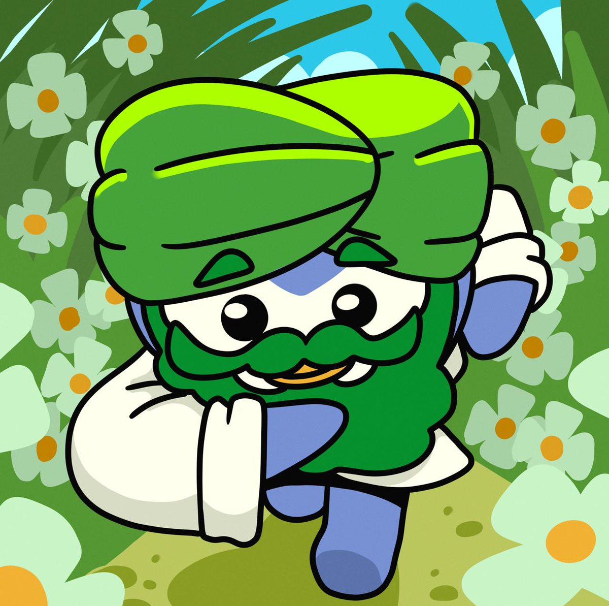 This market isn’t a sprint, it’s a marathon.
Some chase quick wins and burn out fast.

Penguru jogs steadily, through flowers and time, collecting karma along the way.