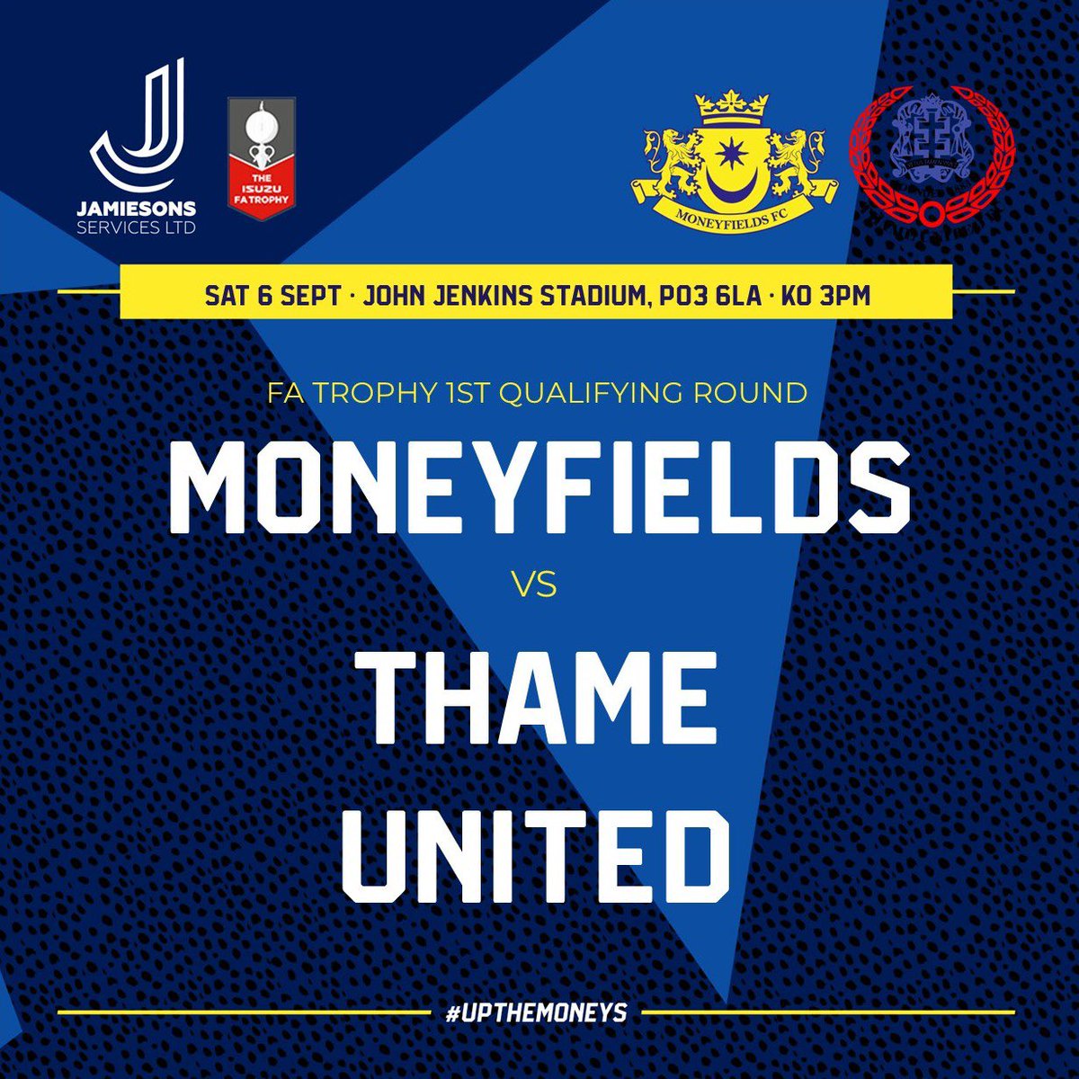 🔜 Less than 24 hours until we face <a href="/thameunitedfc/">Thame United FC</a> in the FA Trophy at the John Jenkins. Get your tickets here:

app.fanbaseclub.com/Fan/Tickets/Se…

#UpTheMoneys