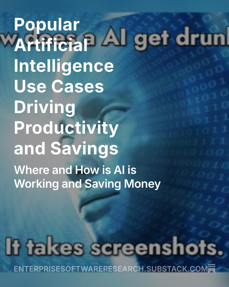 EntSoftwareRes's tweet image. AI has mostly undelivered promise in sectors ranging from healthcare and manufacturing to finance and customer service. However, there have been some actual wins and a host of others that could turn into something. …terprisesoftwareresearch.substack.com/p/popular-arti…