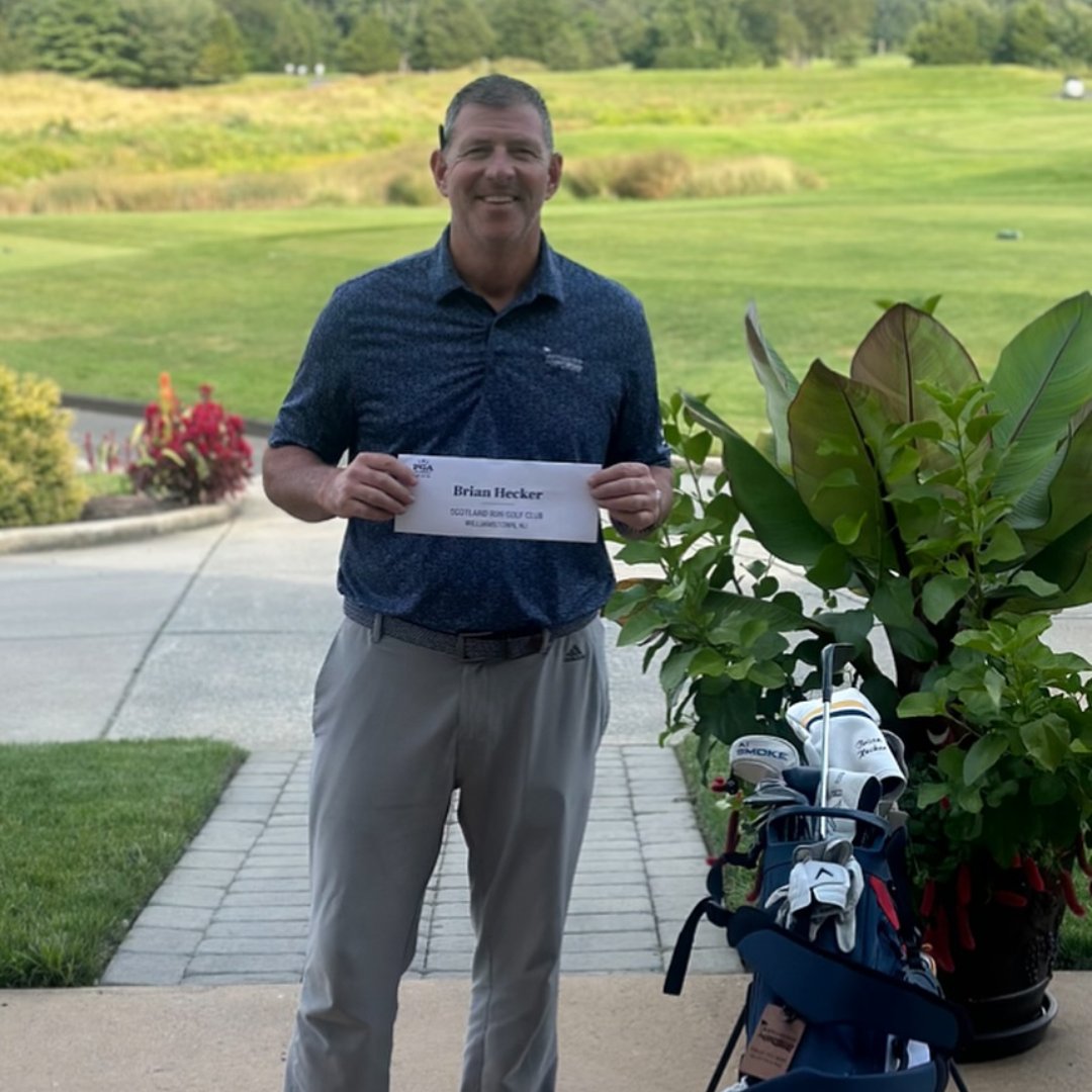 ScotlandRun's tweet photo. PGA Certified ✅
Scotland Run’s very own Head Professional, Brian Hecker, has earned the prestigious PGA of America Certification. This milestone reflects years of dedication and a true love for the sport. 

#scotlandrun #pgapro #pga https://t.co/qc3uEIoPs7
