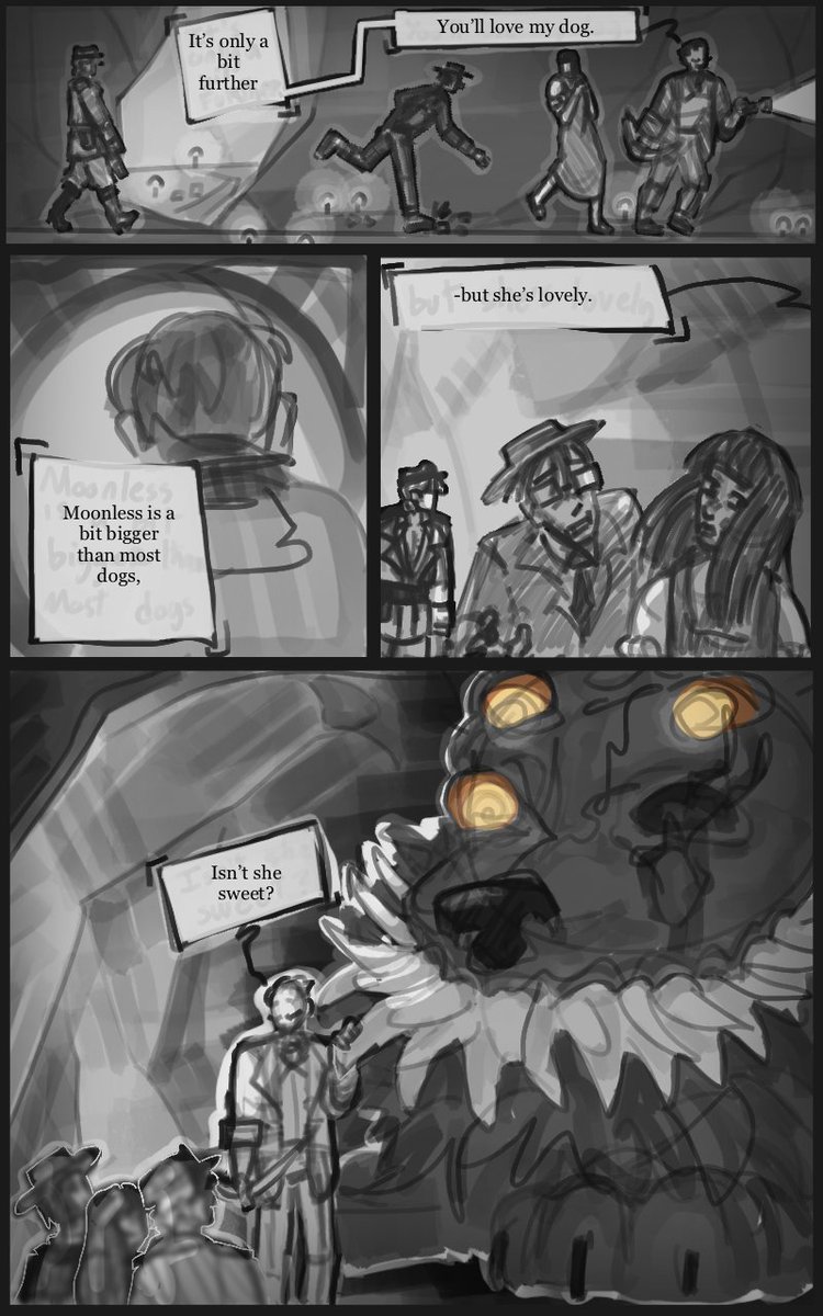 This specific NPC team is my ideal party they're so silly, mini comic I made last night
#fearandhungertermina #samarie #august #tanaka #pav #moonless