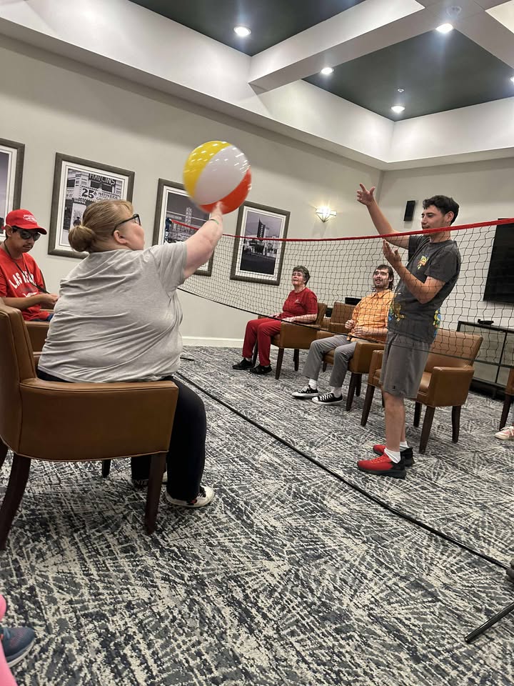 Here are some ways we have met strength training and movement goals during the past week! ✨ Using resistance bands with Anna Woods of <a href="/SheStrength/">Anna Woods</a>✨ Playing volleyball with the residents at Rushwood Senior Living  When we can't get outdoors we still find ways to keep moving!