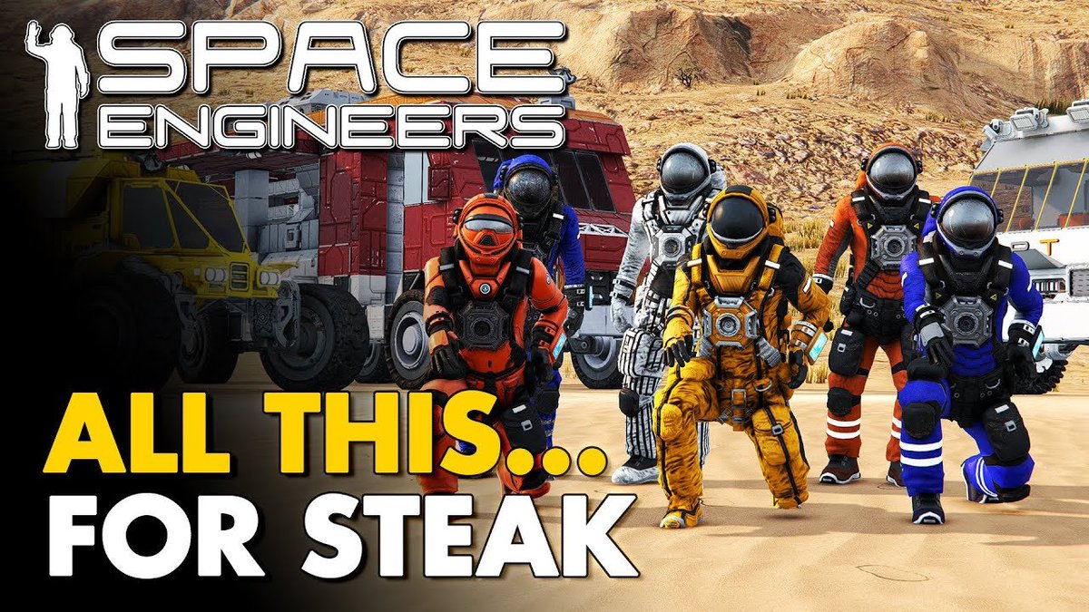 Beeblebum (@beeblebum_go) on Twitter photo Surviving the NEW Apex Survival Update in Space Engineers… all for a steak dinner! 🥩
Watch here 👉 youtu.be/Of-8CoZGb_M
Huge thanks to <a href="/KeenSWH/">Keen Software House</a> <a href="/SpaceEngineersG/">Space Engineers</a> for the opportunity, and to my fellow creators for joining this chaotic adventure:
<a href="/TheSurvivalBob/">SurvivalBob</a> Surviving the NEW Apex Survival Update in Space Engineers… all for a steak dinner! 🥩
Watch here 👉 youtu.be/Of-8CoZGb_M
Huge thanks to <a href="/KeenSWH/">Keen Software House</a> <a href="/SpaceEngineersG/">Space Engineers</a> for the opportunity, and to my fellow creators for joining this chaotic adventure:
<a href="/TheSurvivalBob/">SurvivalBob</a>