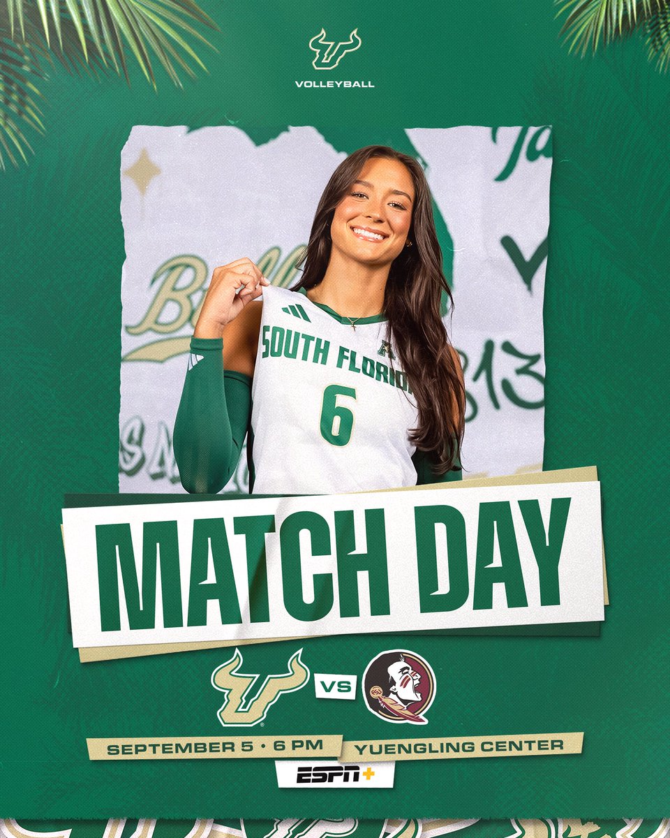 usfvolleyball's tweet photo. MATCH DAY‼️ https://t.co/aqkDtO2Sbr
