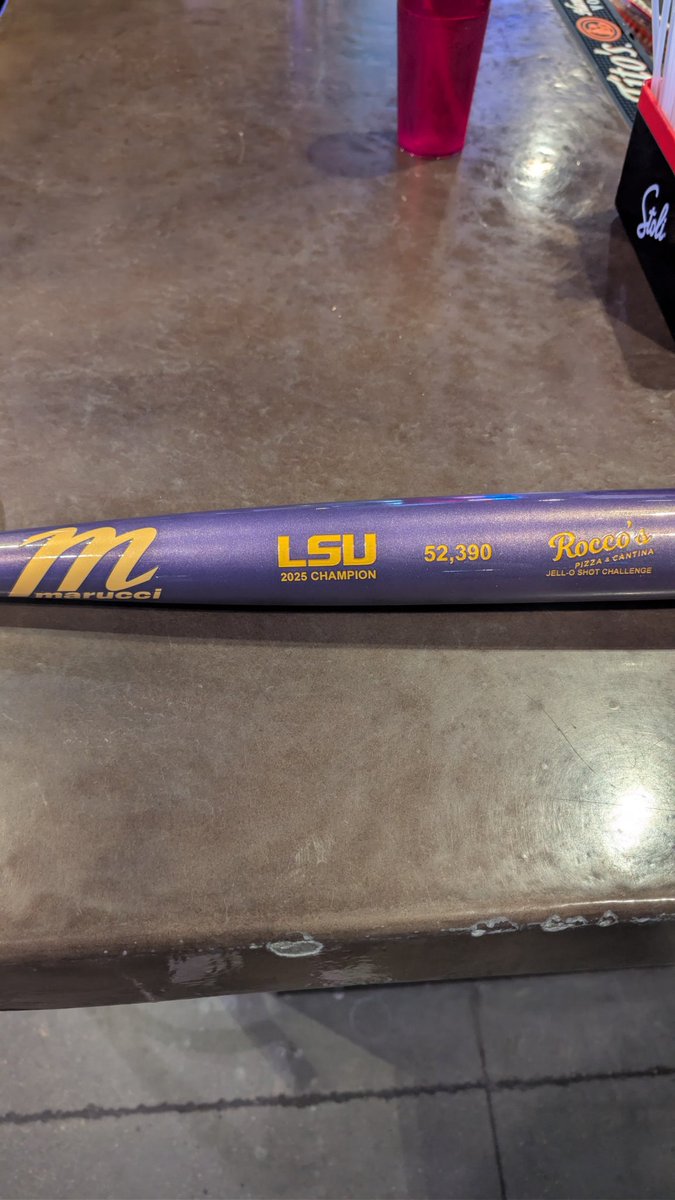 CWSShotBoard's tweet image. Every year @MarucciSports makes a beautiful bat celebrating the winner of the Rocco&apos;s Jello Shot Challenge. This year it can be yours! 
donor.brfoodbank.org/page/FUNWHSFBU…
Rocco&apos;s and @Fredsbar are partnering with @brfoodbank to raise money and give one lucky fan a piece of history.  Donate…