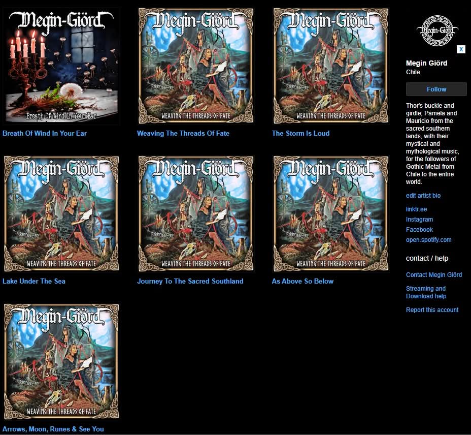 Today is #BandcampFriday , if you want to support our music on this day, that would be great! Thank you for your likes and comments.
#gothicmetal #bandcamp #gothicdoommetal megingiord.bandcamp.com