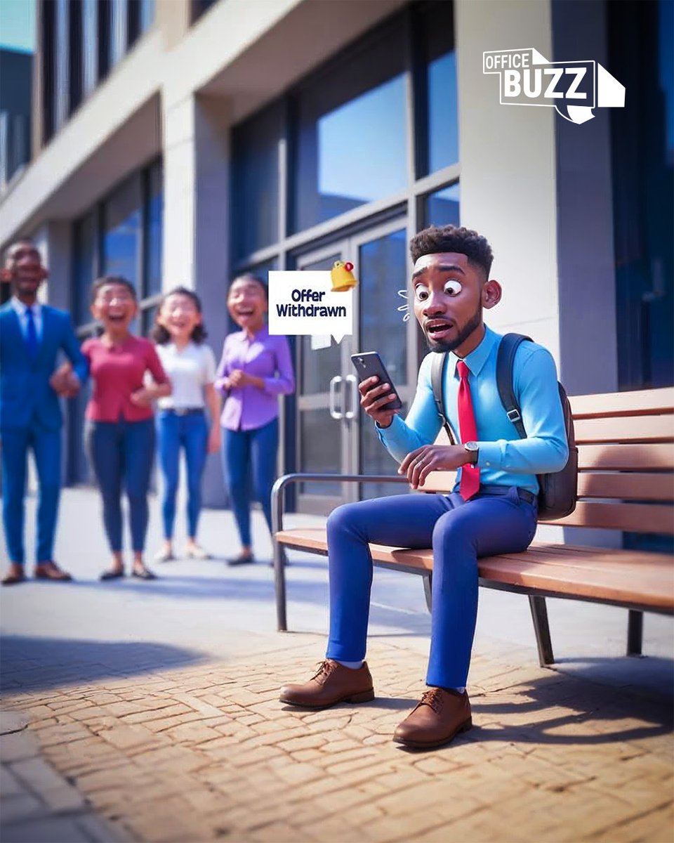 JobbermanGhana's tweet photo. Imagine this: Your new job offer is rescinded on your last day at your old job. 🤯
That's what happened to Obodai. What he did next is a masterclass in professionalism and resilience.
Read the full story: https://t.co/ZffwDrOEJY
#officebuzz https://t.co/JqMb6ayb42
