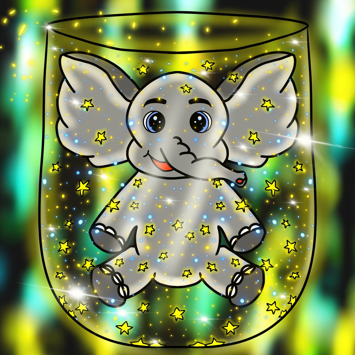 NEW DROP !!! ⭐️🔥🔥

Jar full of stars is now available on opensea !!! I’m in love ! 😍

I enjoyed drawing it a lot !!! ⭐️🔥

Who will own it ? 😱❤️

opensea.io/item/matic/0x6…

#StylishBabyElephants