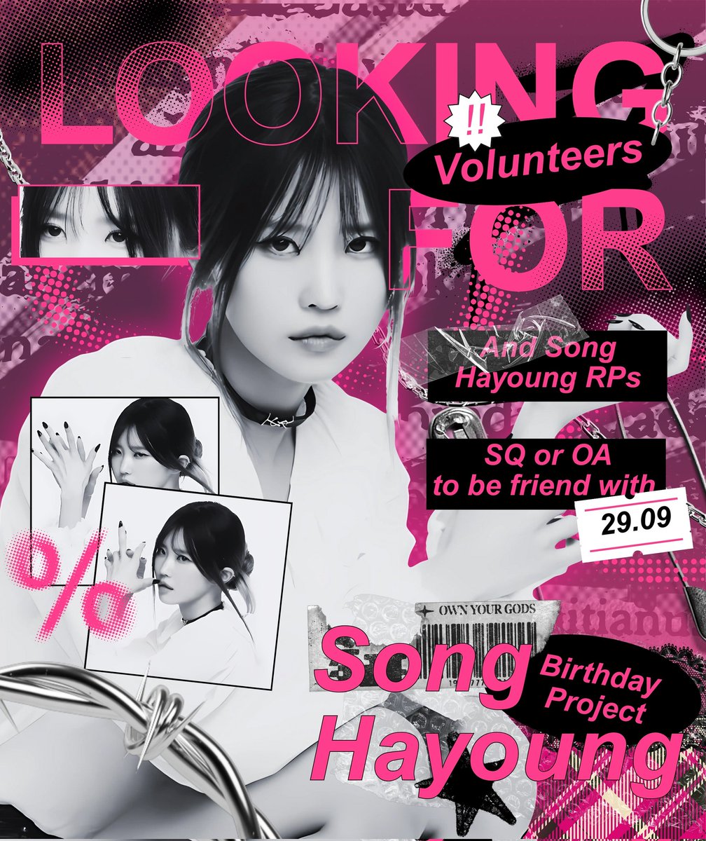 # _ 𝗹𖦹𖦹𝗸 ! } Calling all 𝖲͟𝗈͟𝗇͟𝗀͟ 𝖧͟𝖺͟𝗒͟𝗈͟𝗎͟𝗇͟𝗀 rps and any volunteers who wants to be part of her birthday project. If you want being a volunteer, you can fill this form {s.id/Hayoung-day} and wait for our new announcement. Cheers, and have a happie day.