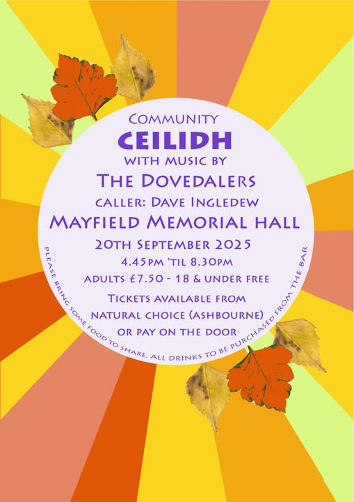 Up next at the Mayfield Memorial Hall - Community Ceilidh #ceilidh #ashbourne
mayfieldmemorialhall.org.uk/community-ceil…