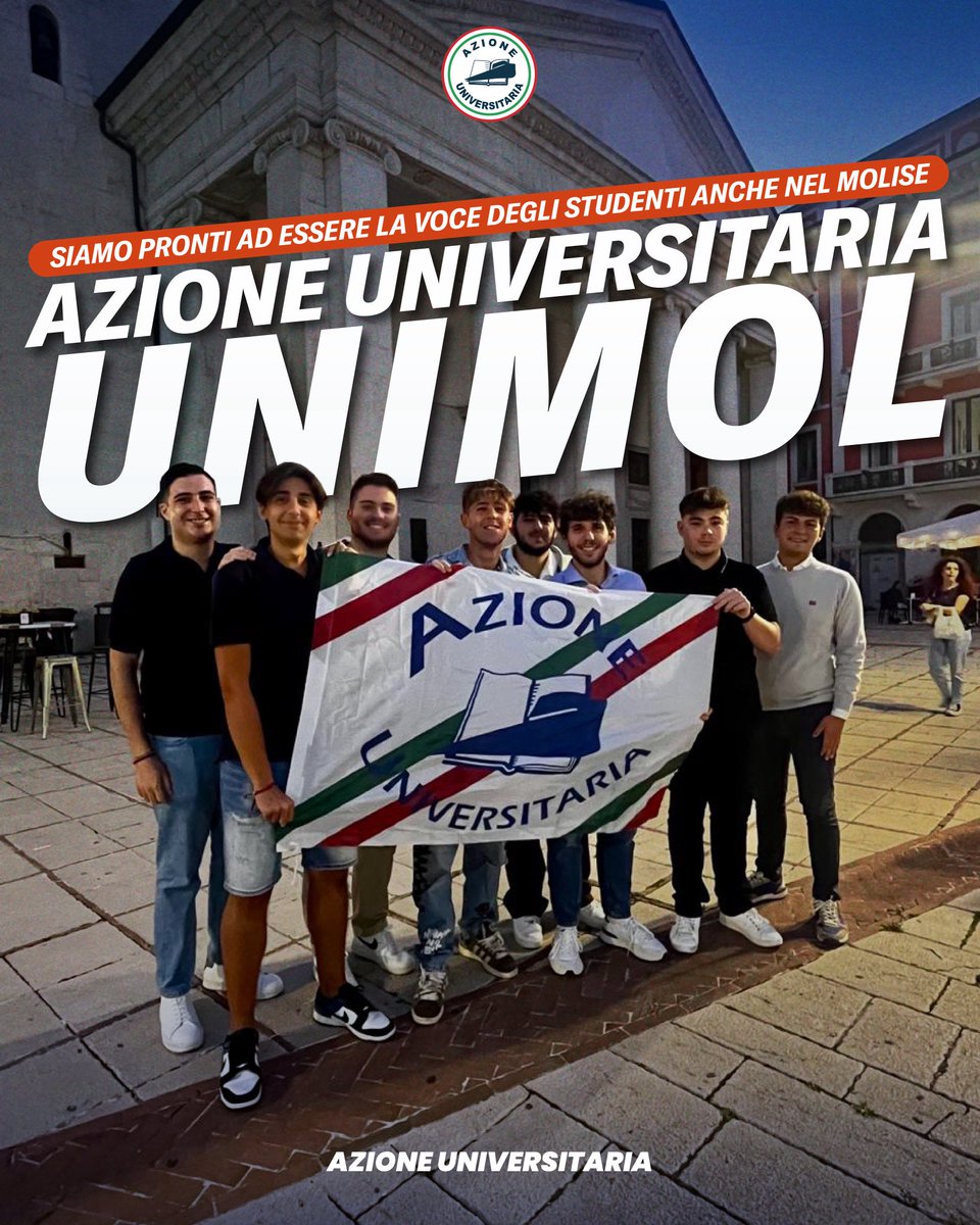 💙 Anche in Molise nasce Azione Universitaria!
Siamo pronti ad essere la voce degli studenti dell’Unimol! 🎓

#azioneuniversitaria