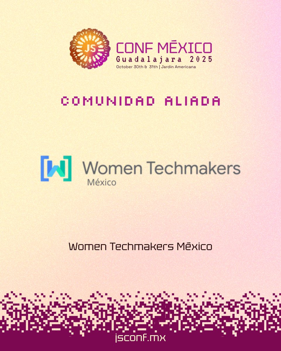 JSConf MX 2026 | 29 & 30 de Oct GDL 🇲🇽 tweet media