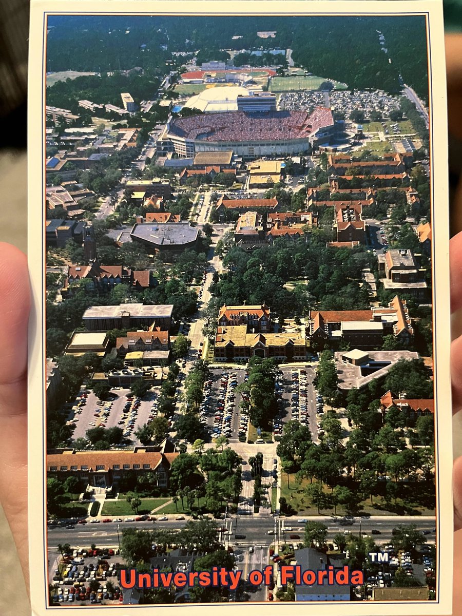 OldRowSports's tweet image. Vintage UF postcard @OldRowGators