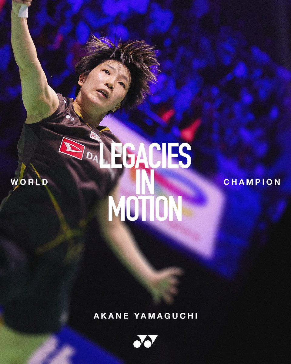 Dedication on display. Legacy in motion. 

Congratulations to our World Champions🏆

#BWFWorldChampionship #Paris2025
#ShiYuQi
#AkaneYamaguchi