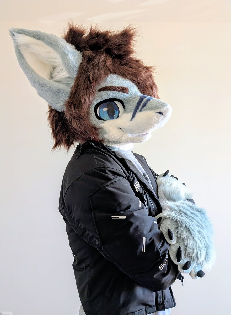 Calm on the outside, sharp inside 🌊

#FursuitFriday #fursuit