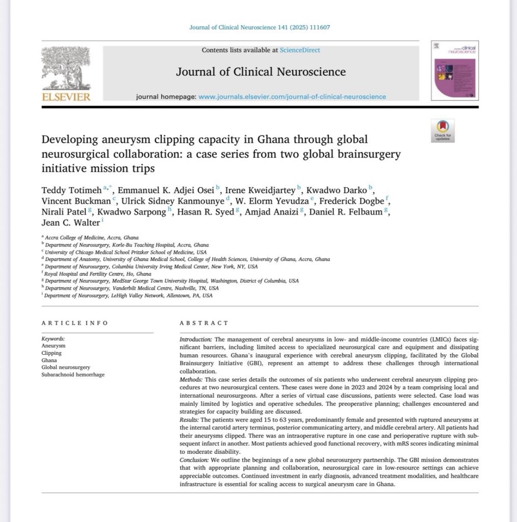 Kwadwo A. Sarpong, MD tweet media