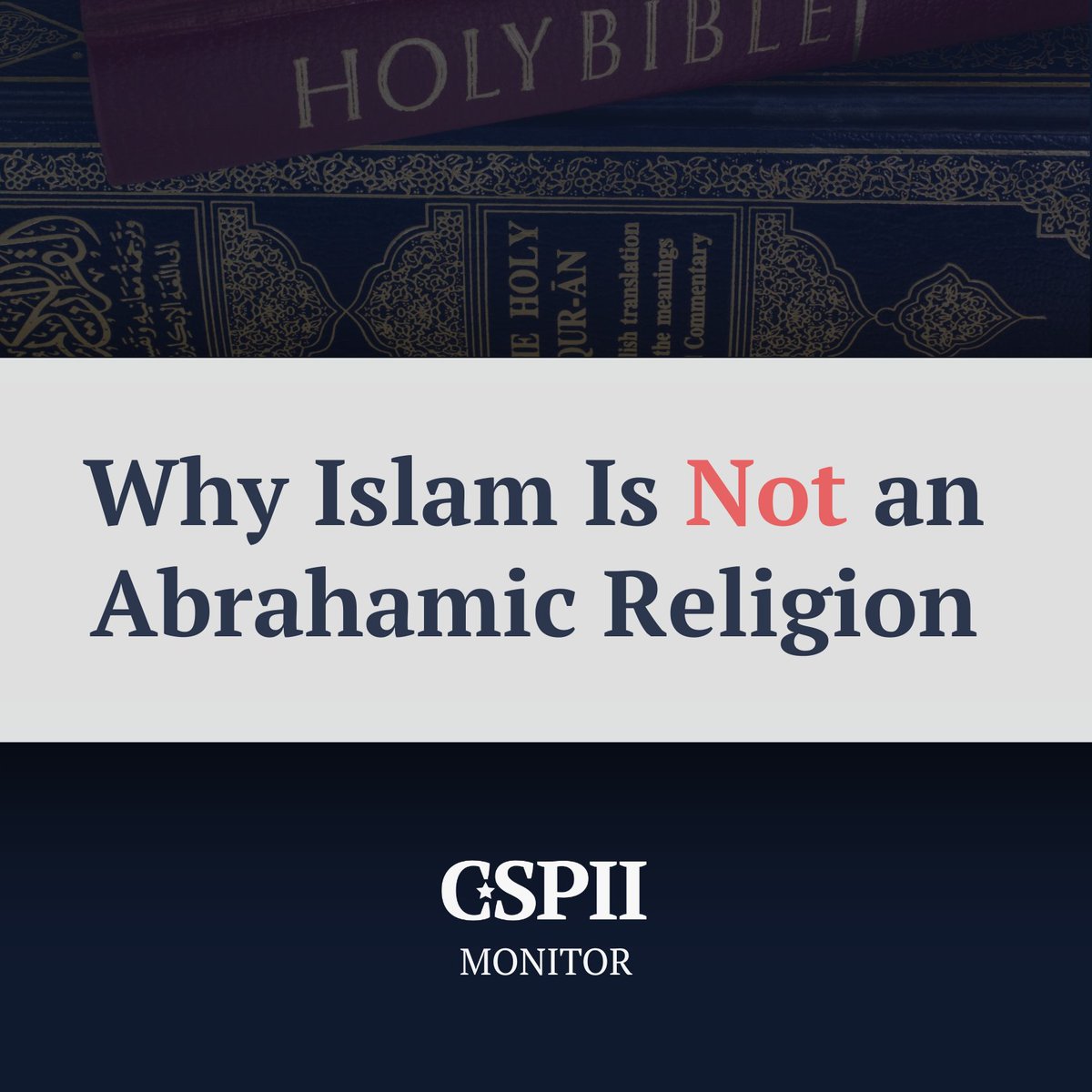 A close inspection of the Koran, Hadith, and Sira literature reveals that Islamic doctrine redefines, replaces, and contradicts the core Abrahamic tradition rather than continuing it [...]

💡Continue reading here:  cspii.org/learn-politica…

#AbrahamicReligion #Islam #CSPII