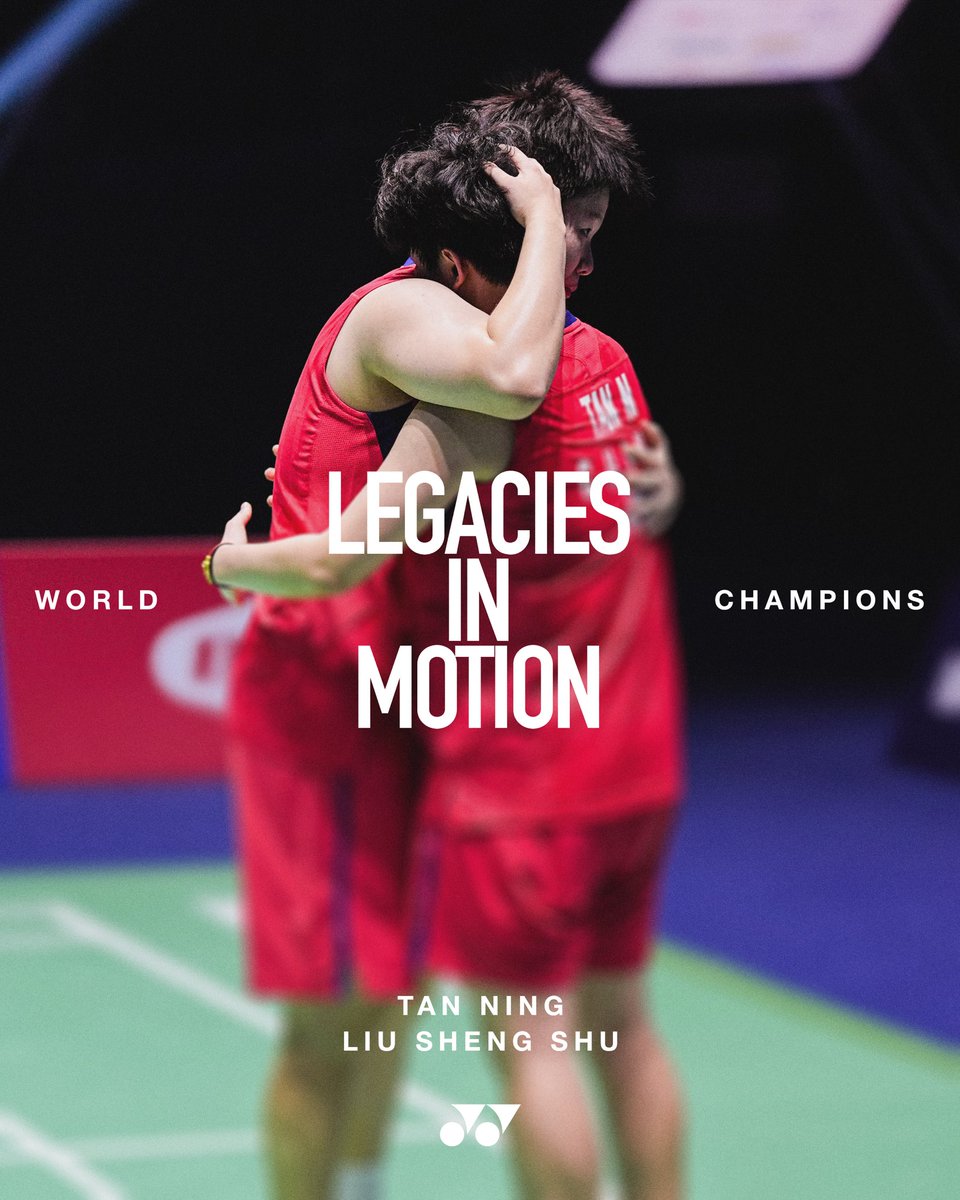 History isn’t written in a day—it’s crafted through passion and perseverance.
 
#TeamYonex showed us what’s possible.
Congratulations to our World Champions🏆

#BWFWorldChampionship #Paris2025