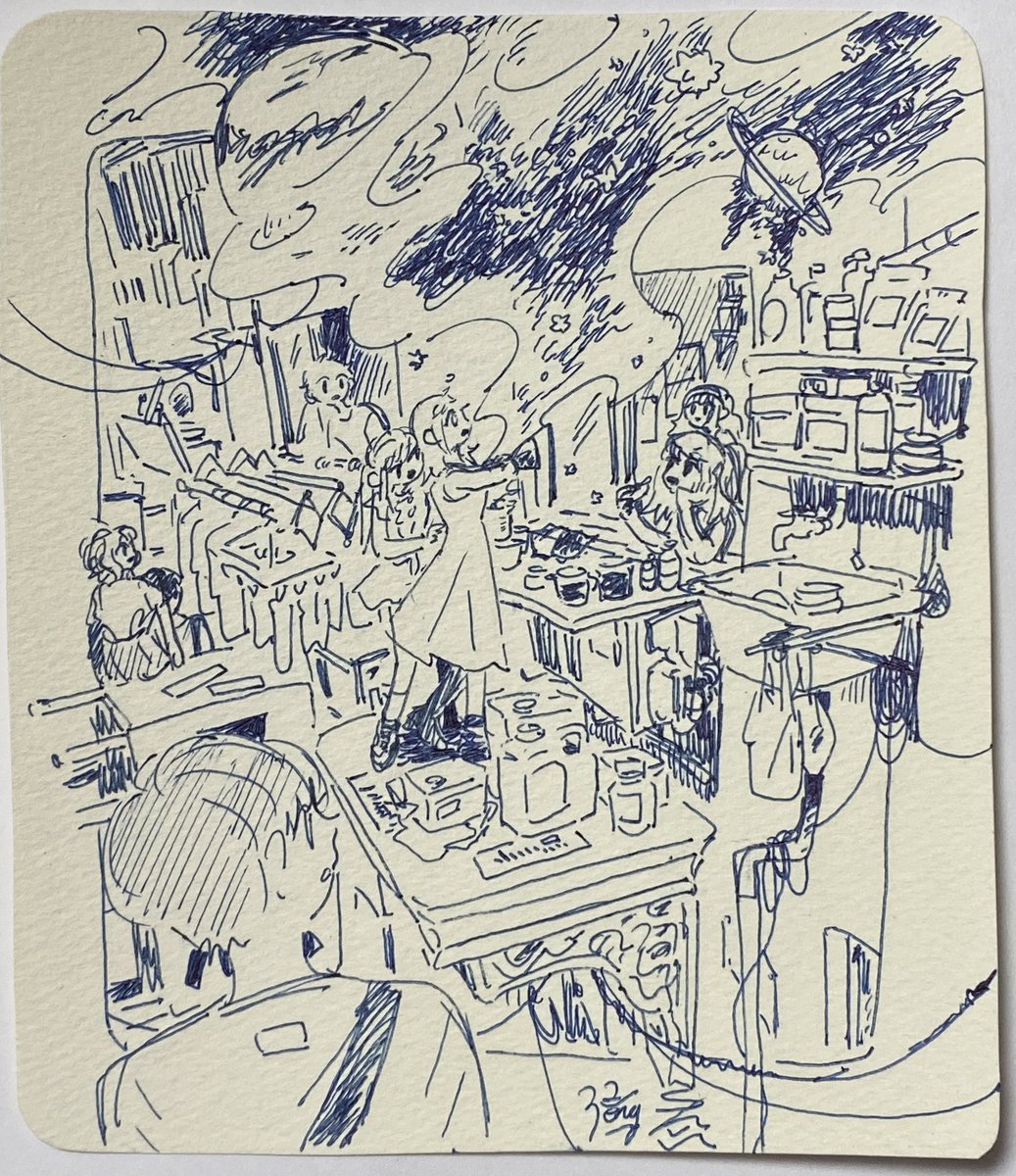 ドローイングとりあえず三枚あります
いずれも13~15cm×15~16cmくらいのサイズで3,000円です
当日までにまた一枚くらい増えるかもしれません 