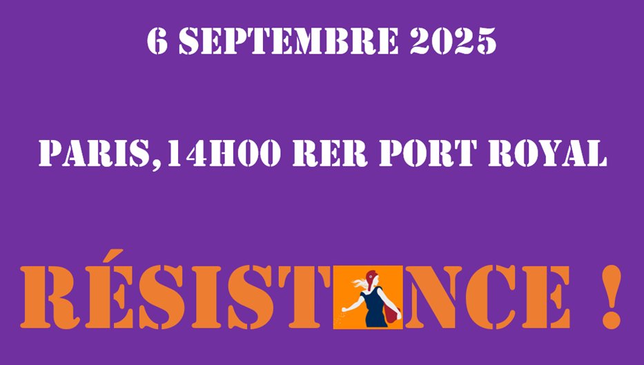 📢 ON SE MOBILISE À FOND CE SAMEDI 6 SEPTEMBRE 🇫🇷⚠️

➡️Rdv Paris 14h Port Royal (départ du cortège à 15h) : un raz-de-marée populaire et patriotique ! 🇫🇷