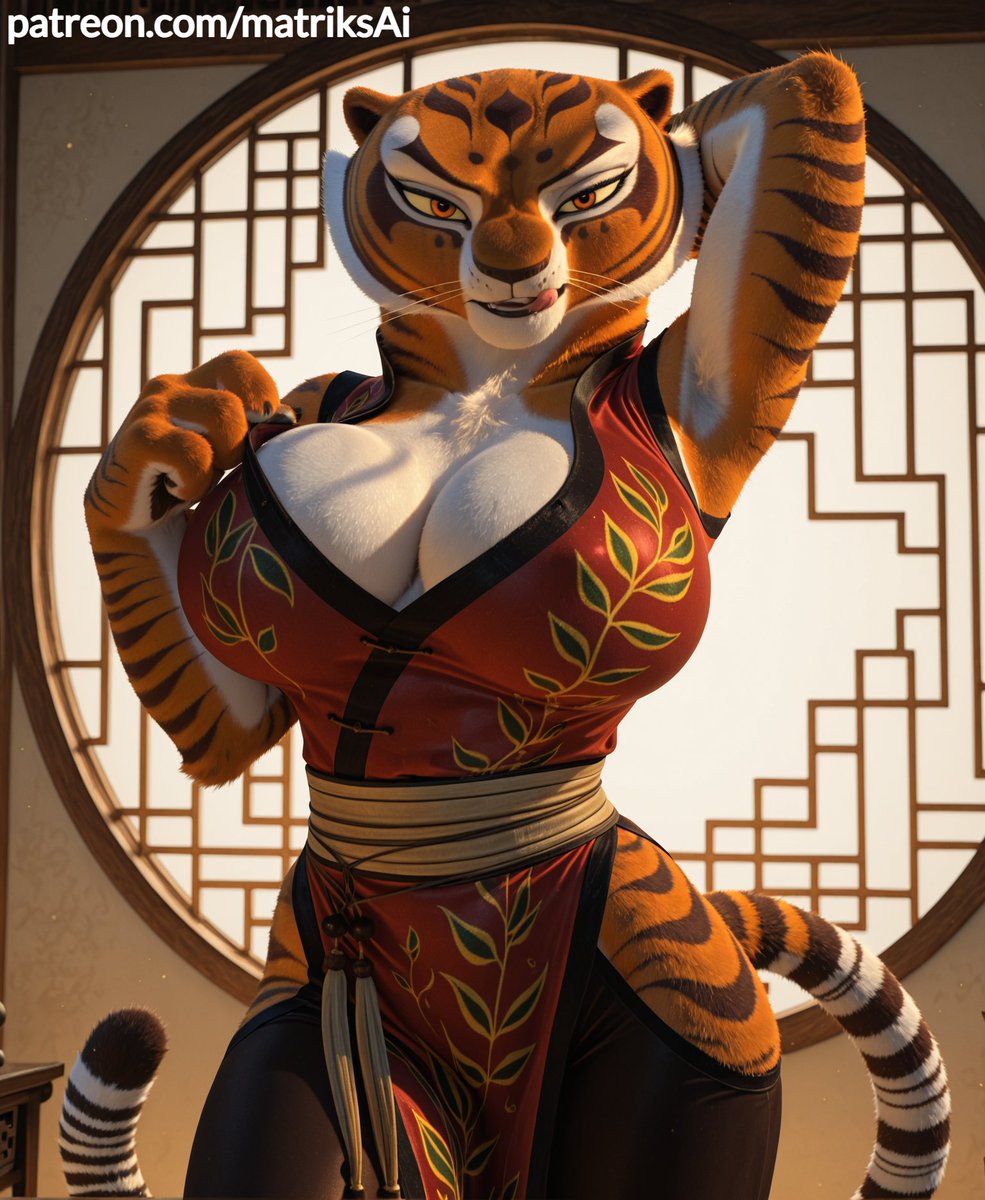 matriksaiart's tweet photo. Congrad with 1600 followers @Butters_AI
Master Tigress winner of my Patreon Poll for your #AIPortraitChallenge challenge
More then 70 pic set of her on my π
ΏοΈatreon
#furryfandom #furryartwork #AIArtwork #aifurryart #aifurry #anthro #furry #AIgirl #mastertigress #KungFuPanda https://t.co/VoKctnLgXS
