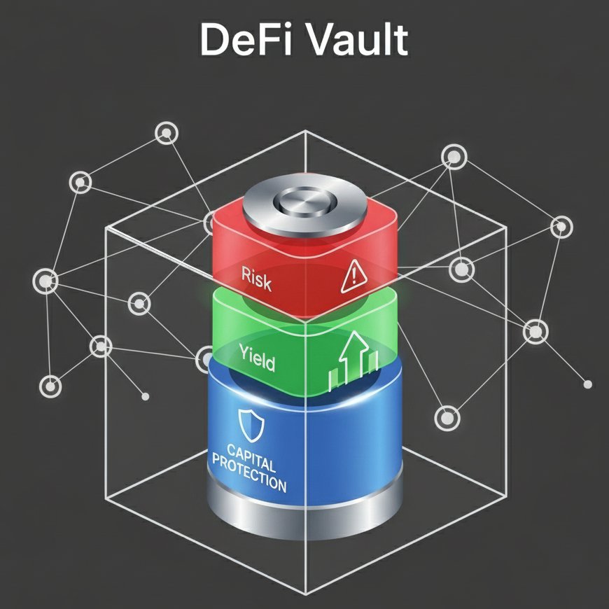 COVAULTxyz's tweet photo. Bringing institutional capital into DeFi demands a robust framework built on security, compliance, and risk management. 

That's why our vault designs are engineered to provide fiduciary-grade protection and capital preservation, a dynamic risk framework for strategic, compliant allocations, consistent, risk-adjusted returns that can withstand volatility, and operational security for large-scale deployments. 

This is how we bridge the worlds of TradFi and DeFi with integrity and trust.