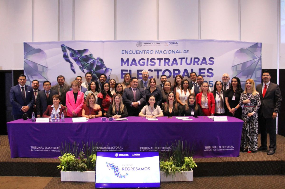 Encuentro Nacional de Magistraturas Electorales 2025, organizado por el <a href="/TEPJF_informa/">Tribunal Electoral del PJF</a>.

<a href="/TEE_Sonora/">Tribunal Estatal Electoral de Sonora</a>  <a href="/SalcidoJashimot/">Salcido.Jashimoto</a> <a href="/G_Anduro/">Vladimir Gómez A.</a>